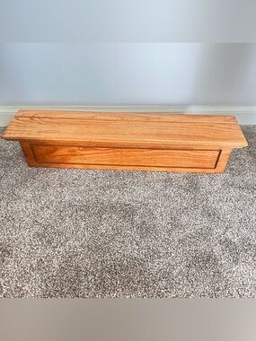 Vintage wood 24” shelf/planter
